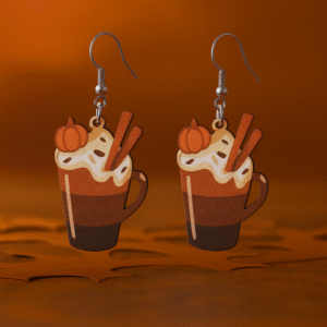 Pumpkin Coffee Earrings