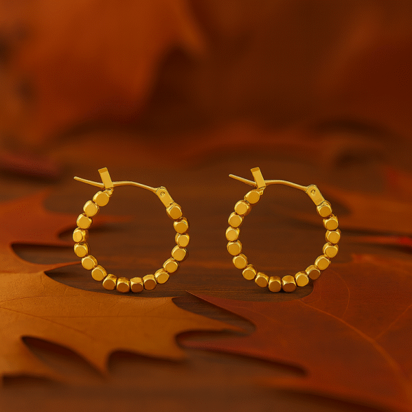 Chip Hoop Earrings
