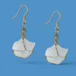 Wire wrapped Crystal Earrings