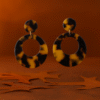 Animal Print Post Earrings