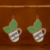 Coffee & Plants Earrings