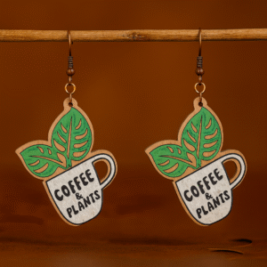Coffee & Plants Earrings