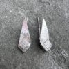 Hammered Drop Diamond Accent Earrings **Pre-Owned**