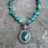 Ornate Malachite Statement Necklace **Pre-Owned**