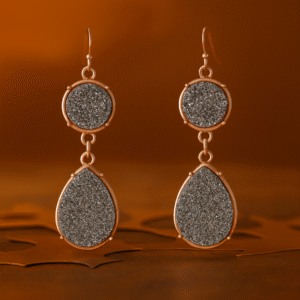 Druzy Drop Earrings