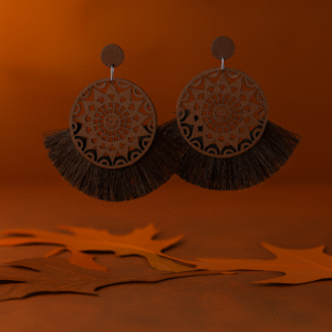 Ornate Tassel Post Earrings