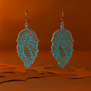 Vintage Leaf Drop Earrings