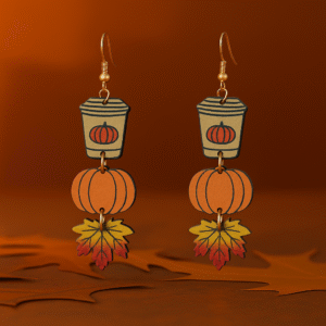 Pumpkin Spice Latte Earrings