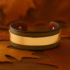 Brown & Gold Cuff Bracelet