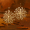 Filigree Flower Earrings