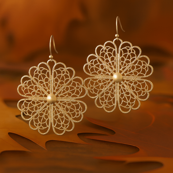 Filigree Flower Earrings