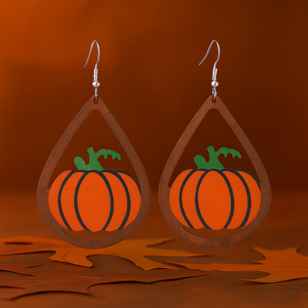 Pumpkin Drop Earrings