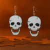 Skeleton Head Earrings