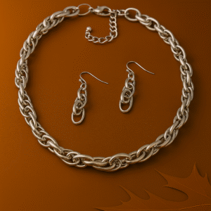 Chunky Chain & Earring Set