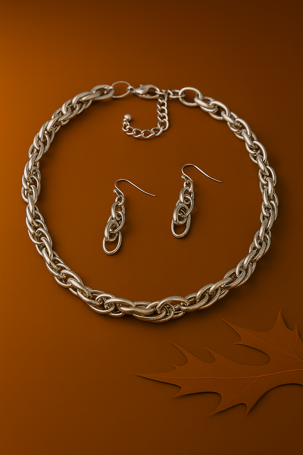 Chunky Chain & Earring Set