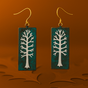 Vintage Look Tree of Life Earrings
