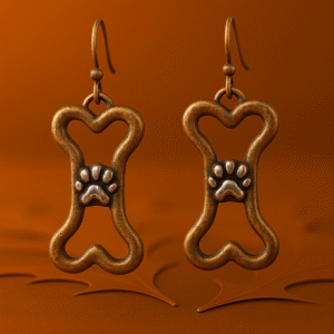 Dog Bone & Paw Earrings