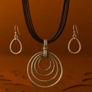 Multi Hoop Necklace & Earring Set