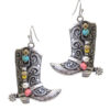 Cowboy boot earrings