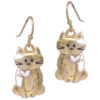 Pet lovers theme earrings - cat