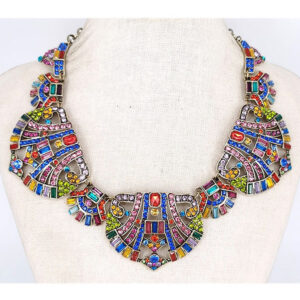 Luxury class victorian style chunky party necklace - choker