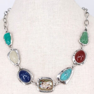 Vintage mix stone necklace