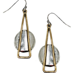 Vintage geometric dangle earrings