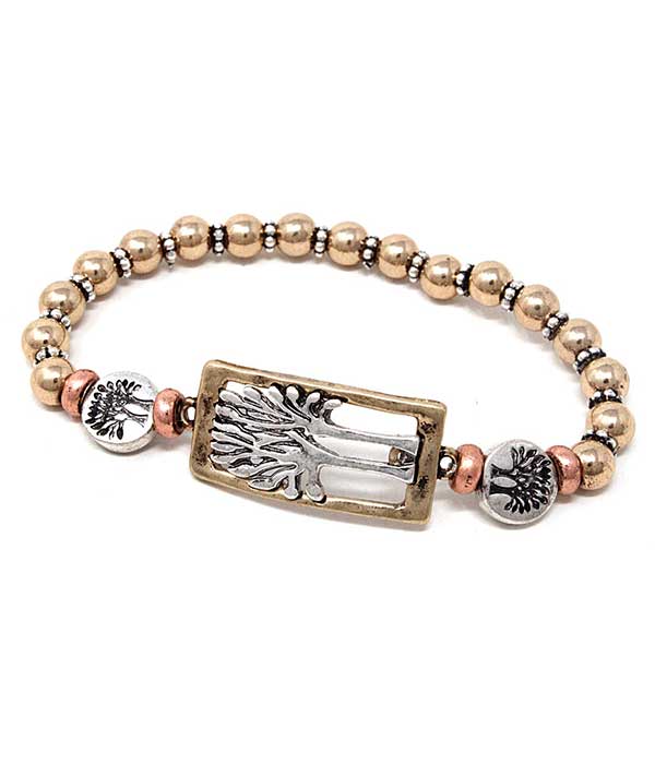 Tree of life stretch bracelet