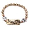 Paw print stretch bracelet