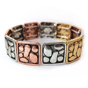Vintage metal stretch bracelet