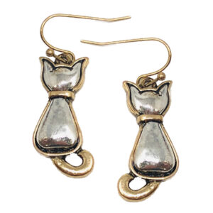 Pet lovers theme cat earrings
