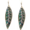 Metal leaf earrings