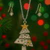 Christmas Tree Necklace & Earrings