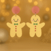 Christmas Gingerbread Man Earrings