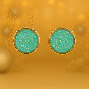 Sea Green Druzy Earrings