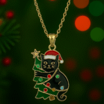 Christmas Cat Necklace