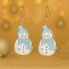 Snowman Earrings