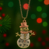 Holiday Snowman Necklace